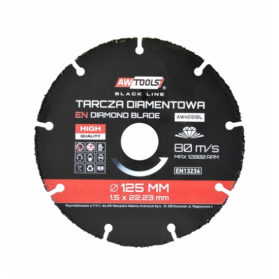 Picture of AWTools AW TARCZA UNIWERSALNA 125mm