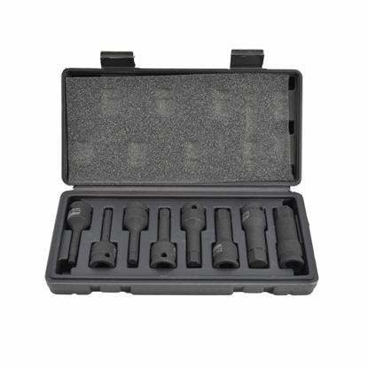 Attēls no AWTools AWTOOLS KLUCZE UDAROWE TRZPIENIOWE HEX 8szt. BLACK LINE