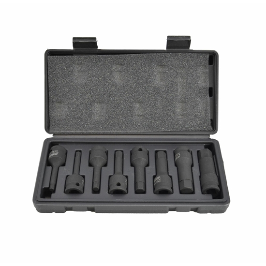 Picture of AWTools AWTOOLS KLUCZE UDAROWE TRZPIENIOWE HEX 8szt. BLACK LINE