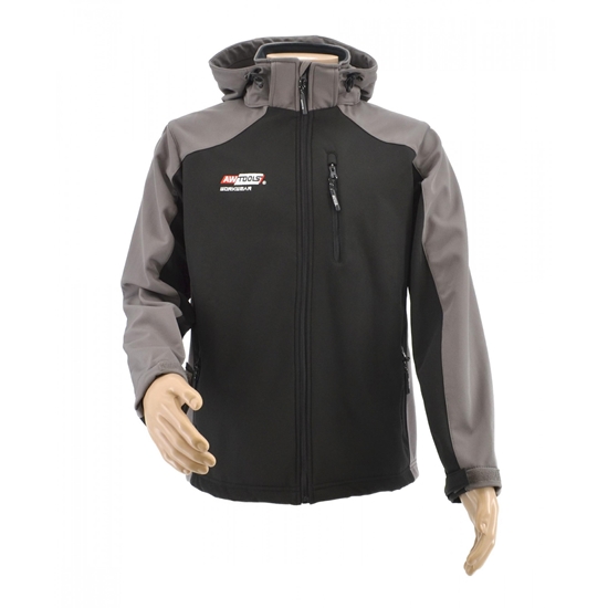 Picture of AWTools AWTOOLS KURTKA SOFTSHELL BLUZA T4/ SZARO-CZARNA/  M