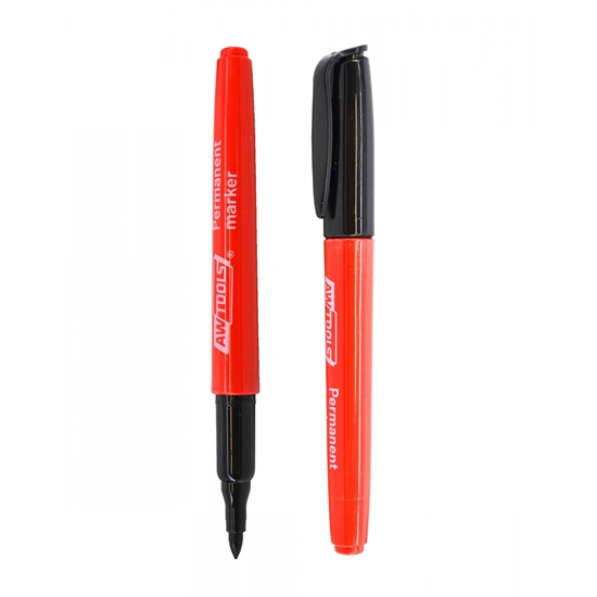 Picture of AWTools AWTOOLS MARKERY PERMANENTNE CIENKIE CZARNE 5szt. AW29610