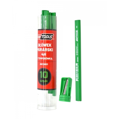 Изображение AWTools AWTOOLS OÓWEK MURARSKI 4H ZIELONY DO KAMIENIA/CEGY 10 SZTUK AW29601