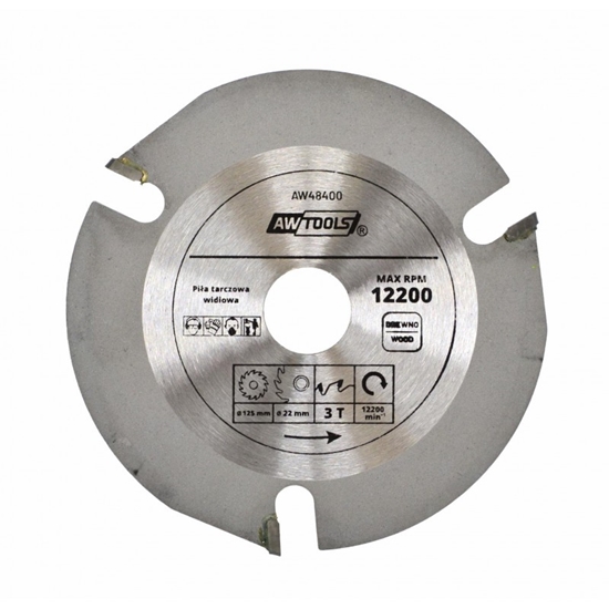 Picture of AWTools AWTOOLS PIA TARCZOWA WIDIOWA TCT 125MMX22X3Z AW48400 AWTOOLS