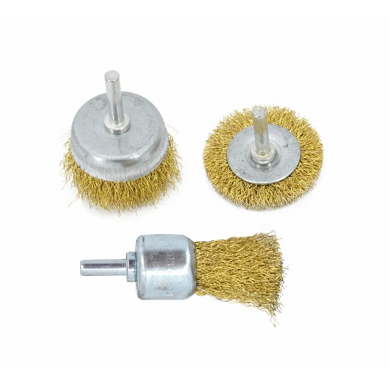 Picture of AWTools AWTOOLS SZCZOTKA DRUCIANA TRZPIENIOWA 3szt.