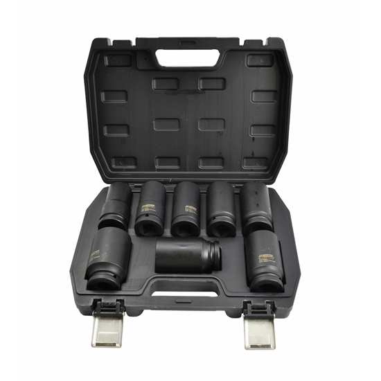 Изображение AWTools AWTOOLS ZESTAW NASADEK UDAROWYCH 3/4" 8cz. DUGIE BLACK LINE