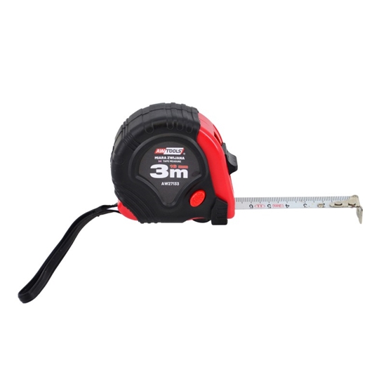 Изображение AWTools miara czerwono-czarna 3m x 16mm (AW27133)