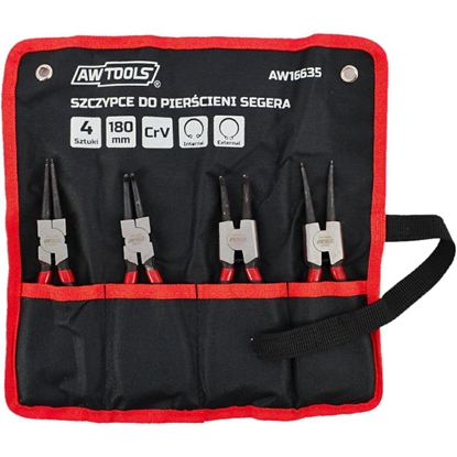 Изображение AWTools szczypce segera 180 4 czci etui (AW16635)