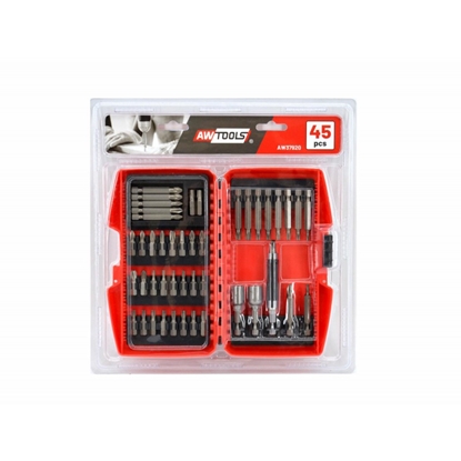 Attēls no AWTools zestaw bitów kocówek wkrtakowych S2 45 czci (AW37920)