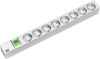 Picture of Bachmann 19" socket strip 8-way, with switch, aluminium