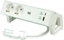Picture of Bachmann DESK2 ALU WHITE 2x earthing contact, USB Charger 22W A&C, 0.2m GST18