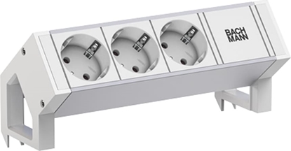 Picture of Bachmann DESK2 ALU WHITE 3xCEE7/3 0.2m GST18 RAL9010