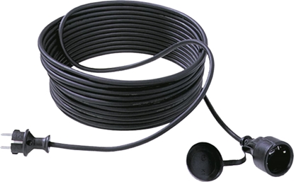 Picture of Bachmann Extension 3G1,5mm² black, 1m, H07RR-F Rubber earthing contact, black, 10 m