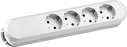 Picture of Bachmann SMART 4xCEE7/3 white, 4x earthing contact