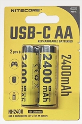 Picture of Baterija Nitecore NH2400; 1,5 V; 2x2,4 Ah; 2 gab.