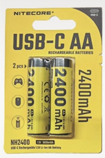 Picture of Baterija Nitecore NH2400; 1,5 V; 2x2,4 Ah; 2 gab.