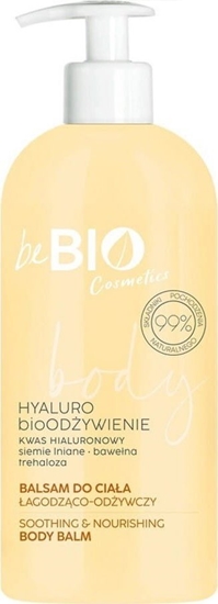 Picture of BE BIO*Ewa Chodakowska balsam do ciaa z kwasem hialuronowym, siemieniem lnianym, bawen, trehaloz 350ml