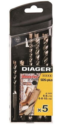 Attēls no Betona urbju komplekts Diager 104B; 6/8/10 mm; 5 gab.