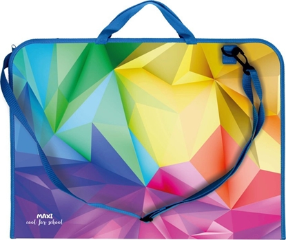 Изображение Biurfol Teczka na rysunki rysunkowa A3 z paskiem rczk plastikowa PP Geometric