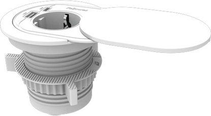 Picture of Biurko Fellowes Gniazdko wbudowane biurkowe 230V USB-A,USB-C biay