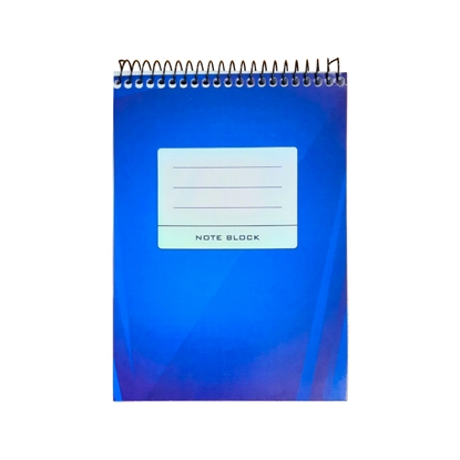 Изображение Bloknots A6, 80 lapas rūtiņu, ar spirāli augšpusē