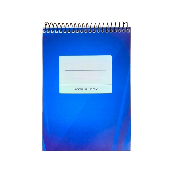 Изображение Bloknots A6, 80 lapas rūtiņu, ar spirāli augšpusē