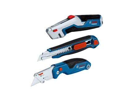 Attēls no Bosch 1 600 A02 7M4 utility knife Blue, Stainless steel Folding blade knife