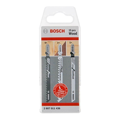 Изображение Bosch 2 607 011 436 jigsaw/scroll saw/reciprocating saw blade Jigsaw blade 15 pc(s)