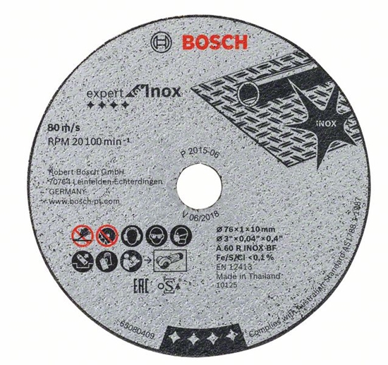 Picture of Bosch 2 608 601 520 angle grinder accessory Cutting disc