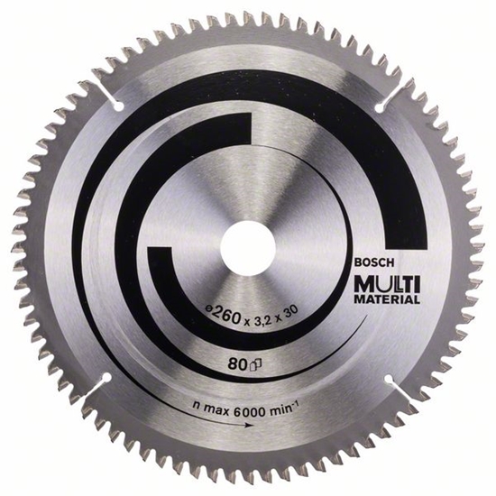 Picture of Bosch Bosch circular saw blade multi material, O 260mm, 80Z