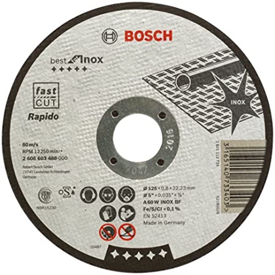 Изображение Bosch Bosch cutting disc Best for Inox, Rapido, O 125mm (straight, A 60 W INOX BF)