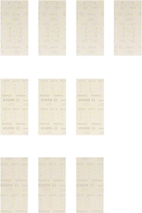 Picture of Bosch Bosch Expert M480 grid structure sanding sheet set 93 x 186mm, K80 / 120 / 180 (10 pieces, for orbital sanders)