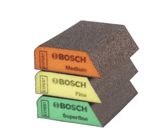 Picture of Bosch Bosch EXPERT S470 Combi sanding block set, 3 pieces, sanding sponge (multicolored, 97 x 69 x 26mm)