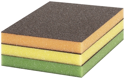 Picture of Bosch Bosch EXPERT S473 standard sanding pad set, 3 pieces, sanding sponge (multicolored, 98 x 120 x 13mm)