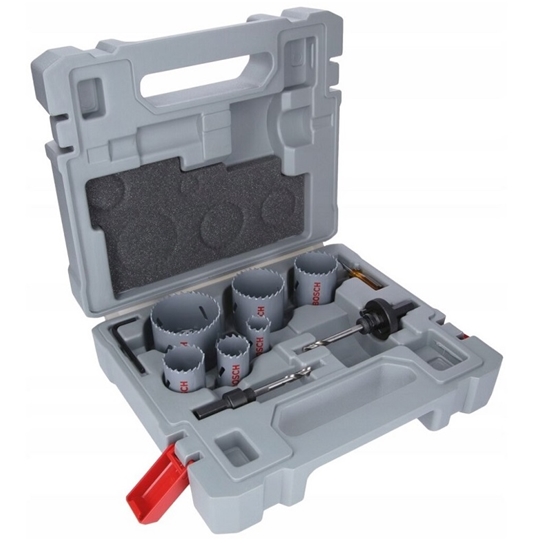 Изображение Bosch BOSCH OTWORNICA HSS BI-METAL STD KPL. 9szt. 22,29,35,44,51,64mm B2607011477