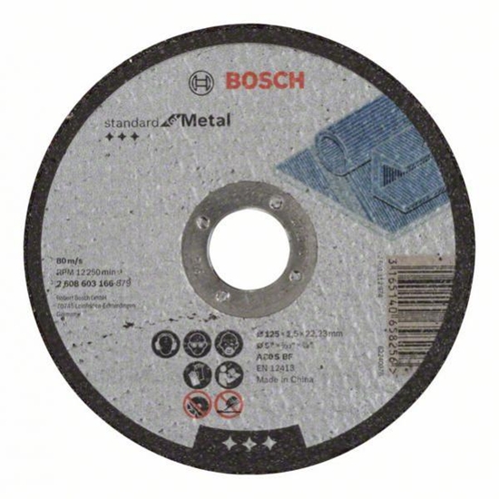 Изображение Bosch BOSCH TARCZA MET.125mm x 2,5mm x 22mm STANDARD FOR METAL