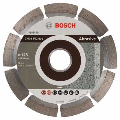 Picture of Bosch Diamentowa tarcza tnca STANDARD FOR ABRASIVE 125x22,2mm 2 608 602 616