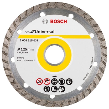 Attēls no Bosch Tarcza diamentowa 125mm TURBO ECO* (B2608615037)
