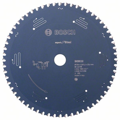 Attēls no Bosch Tarcza pilarska Expert for steel 254 x 25,4mm 60 zbów (2608643059)