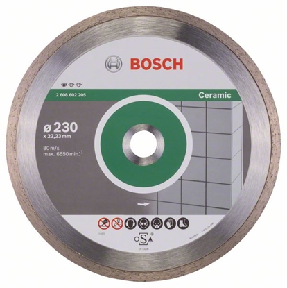 Attēls no Bosch Tarcza tnca diamentowa Standard for Ceramic 230x22x1,6mm 2608602205