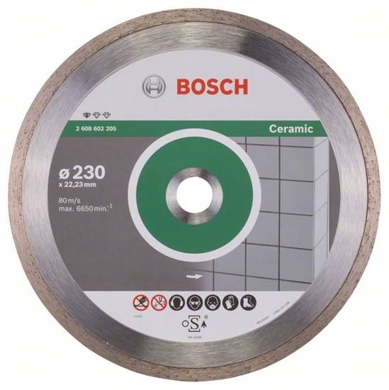 Picture of Bosch Tarcza tnca diamentowa Standard for Ceramic 230x22x1,6mm 2608602205