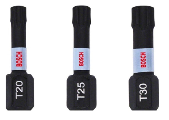 Picture of Bosch ZESTAW BITOW IMPACT CONTROL 3 SZT. 25MM /T20, T25, T30 / BOSCH