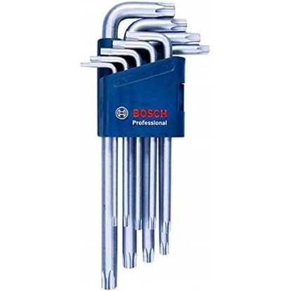 Изображение Seškanšu atslēgu komplekts Bosch 1600A01TH4; 9 gab.