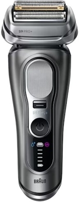 Picture of Braun Series 9 Pro+ 9655cc, Foil shaver, Grey, Buttons, Battery, Lithium-Ion (Li-Ion), Built-in battery