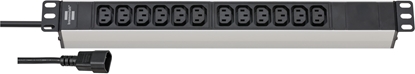Attēls no Brennenstuhl Steckdosenleiste Alu-Line 48.3cm  12xC13 2m