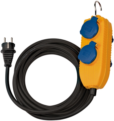 Изображение Brennenstuhl Verlängerungskabel 10m Powerblock IP54 schwarz