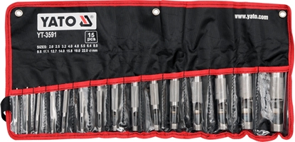 Attēls no Caurumsitis ādai Yato YT-3591; 2-22 mm; 15 gab.