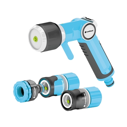 Изображение Cellfast Zestaw Ergo ze zraszaczem pistoletowym wielofunkcyjnym 1/2" (53-530)