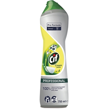 Изображение CIF Professional Cream Lemon universāls krēmveida tīrīšanas līdzeklis, 0,75L (8gab/kastē)