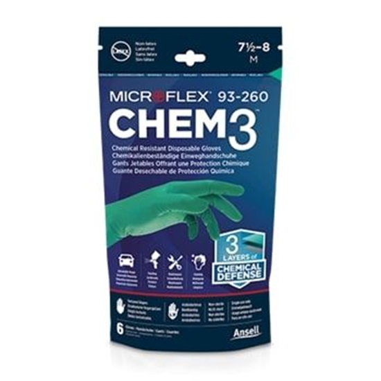 Изображение Cimdi Ansell Microflex 93-260; XL; 6 gab.