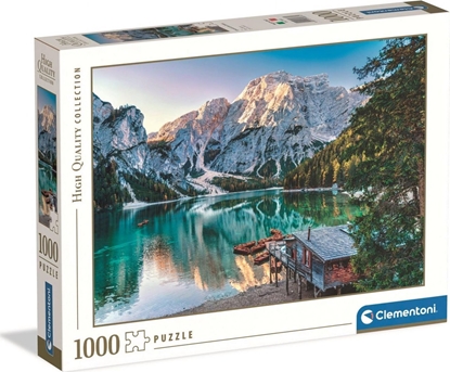 Изображение Clementoni Puzzle HQ Emerald Lake Braies 1000 elementów (39887)